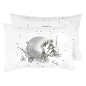 Cosmic Space Oddity David Bowie Satin Pillowcase Set