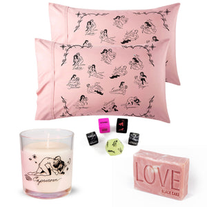 Valentine Day Zodiac Horoscope Love Pillowcase, Soap, Candle Playdate Gift Sets